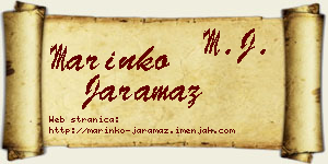 Marinko Jaramaz vizit kartica